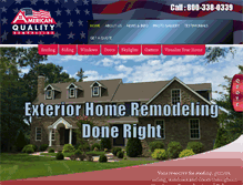 Tablet Screenshot of americanqualityremodeling.com